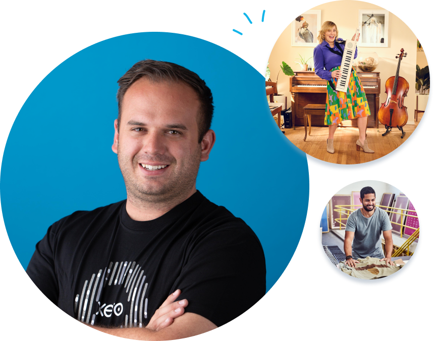Photo of Ben Richmond and Xero customers